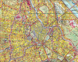 Карта центральной части Вены.
