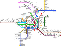 Карта общественного транспорта Вены.