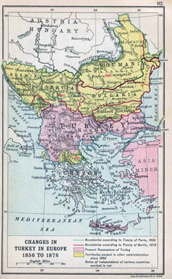Детальная старая карта Балкан с рельефом - 1912.