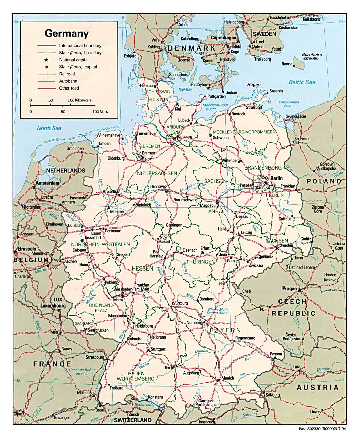 Карты Германии