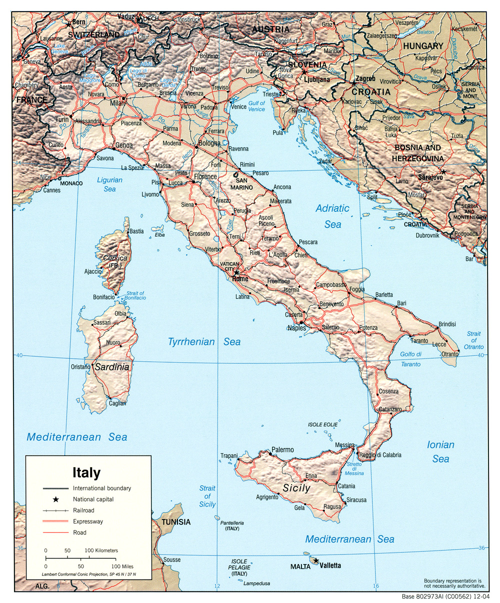 Карты Италии