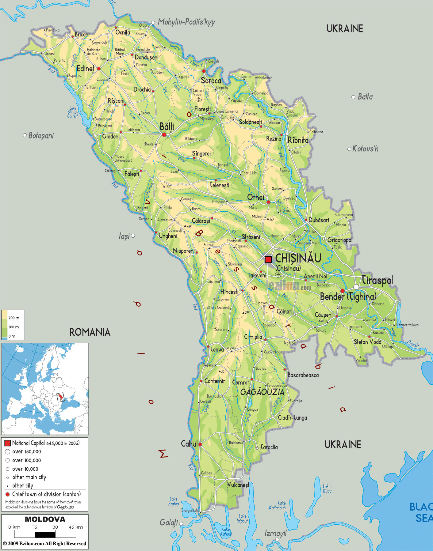 Карты Молдовы