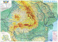 Большая карта Румынии.