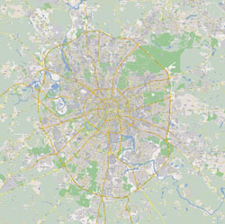 Большая подробная карта автомобильных дорог Москвы.