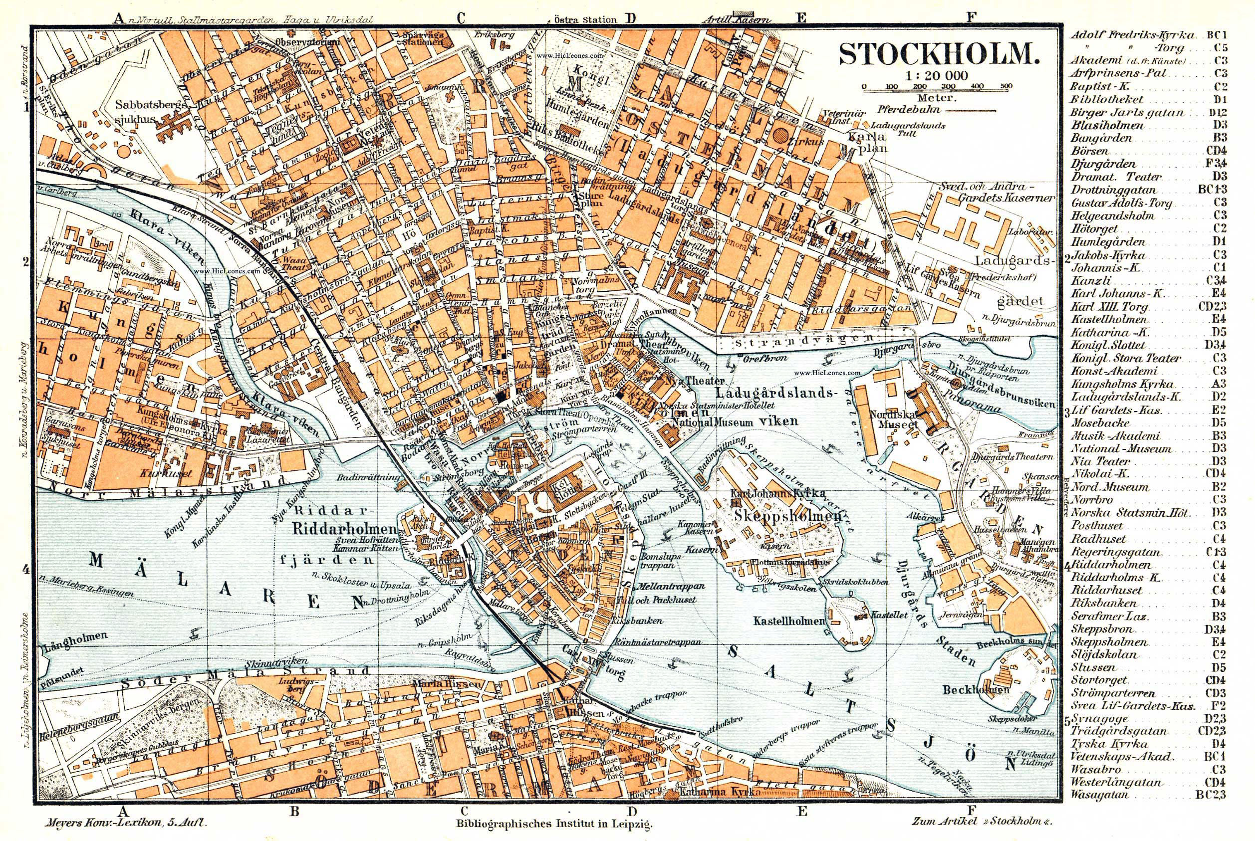 Туристическая Карта Стокгольма На Русском Языке