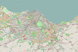 Карта автомобильных дорог Эдинбурга.