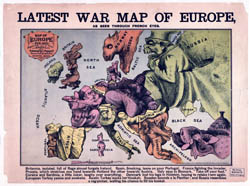 Большая детальная карта последней войны Европы - 1835 - 1875 годов.